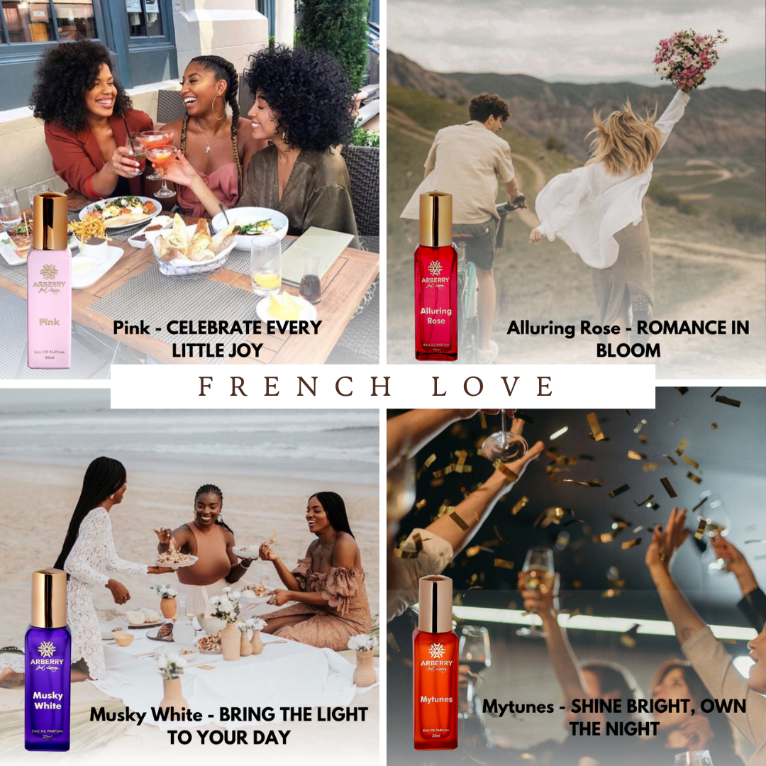  ARBERRY FRENCH LOVE 4X20ML COMBO UNISEX EDP 80ML